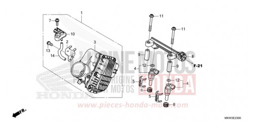 THROTTLE BODY NC750XDM de 2021